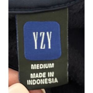 YZY GAP Fleece Hoodie Navy Blue Size Medium Pullover Hooded Sweatshirt